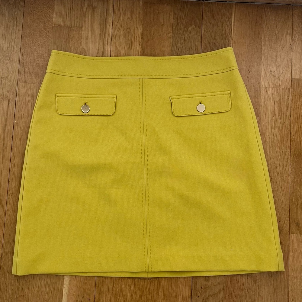 LOFT Vibrant Yellow Mini Skirt